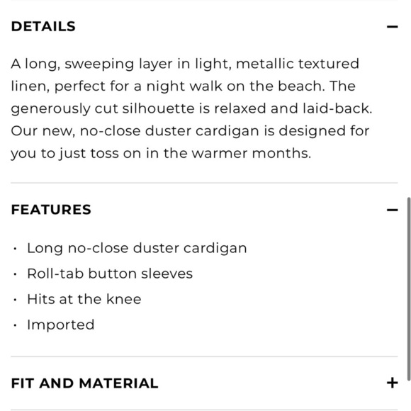 Talbots Tan Open Cardigan with Metallic Thread Size Small - Picture 3 of 9